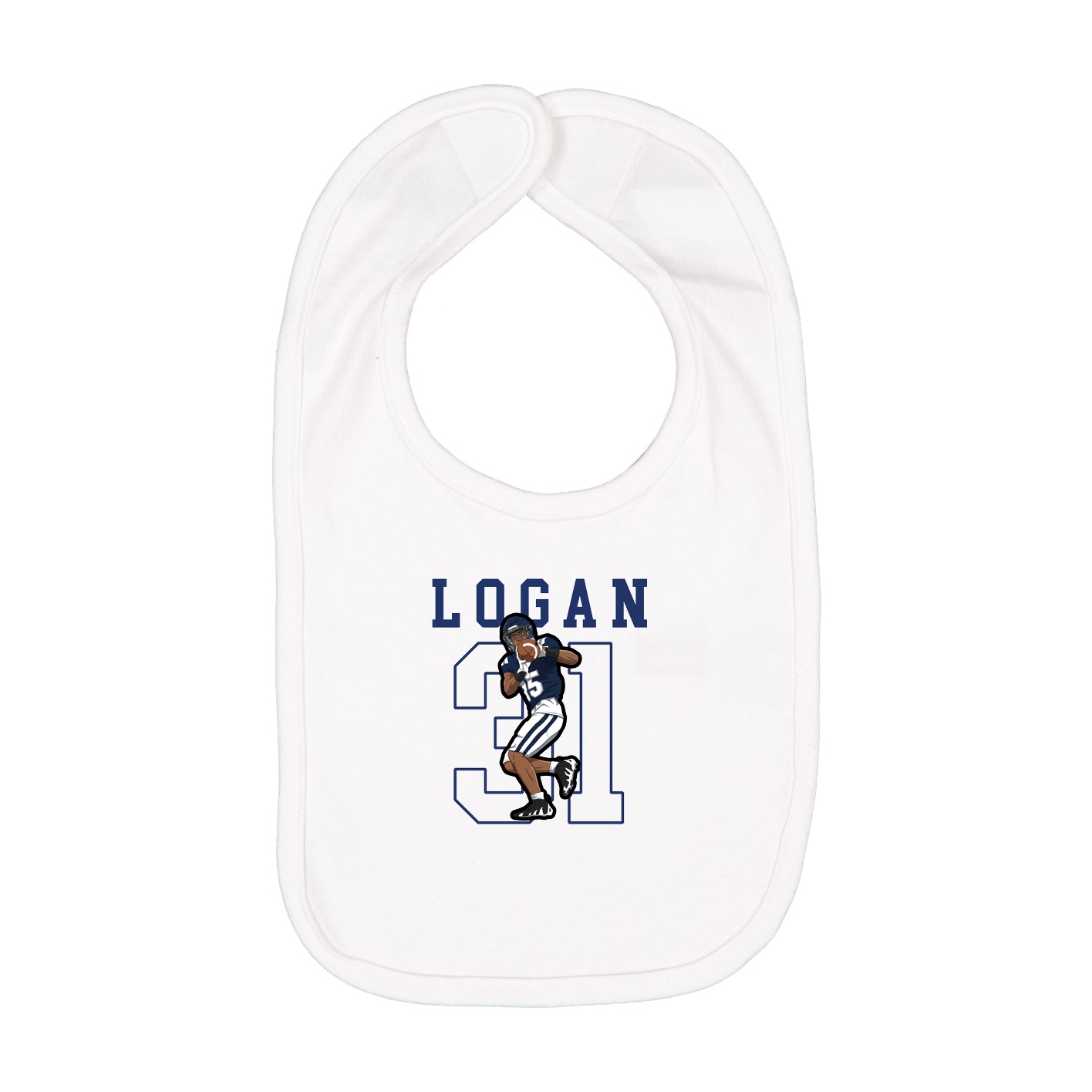 Infant Bib — Shirsey in White