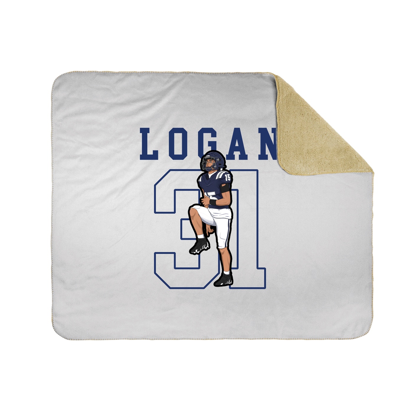 Throw Blanket — Shirsey in White