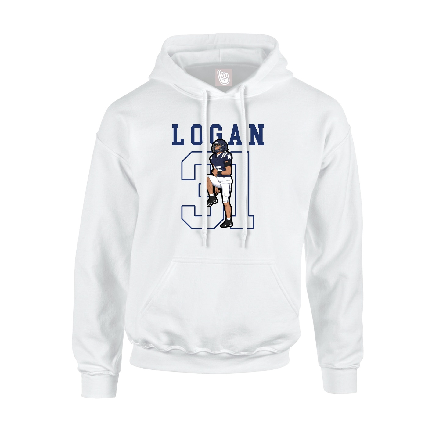 Hoodie — Shirsey in White