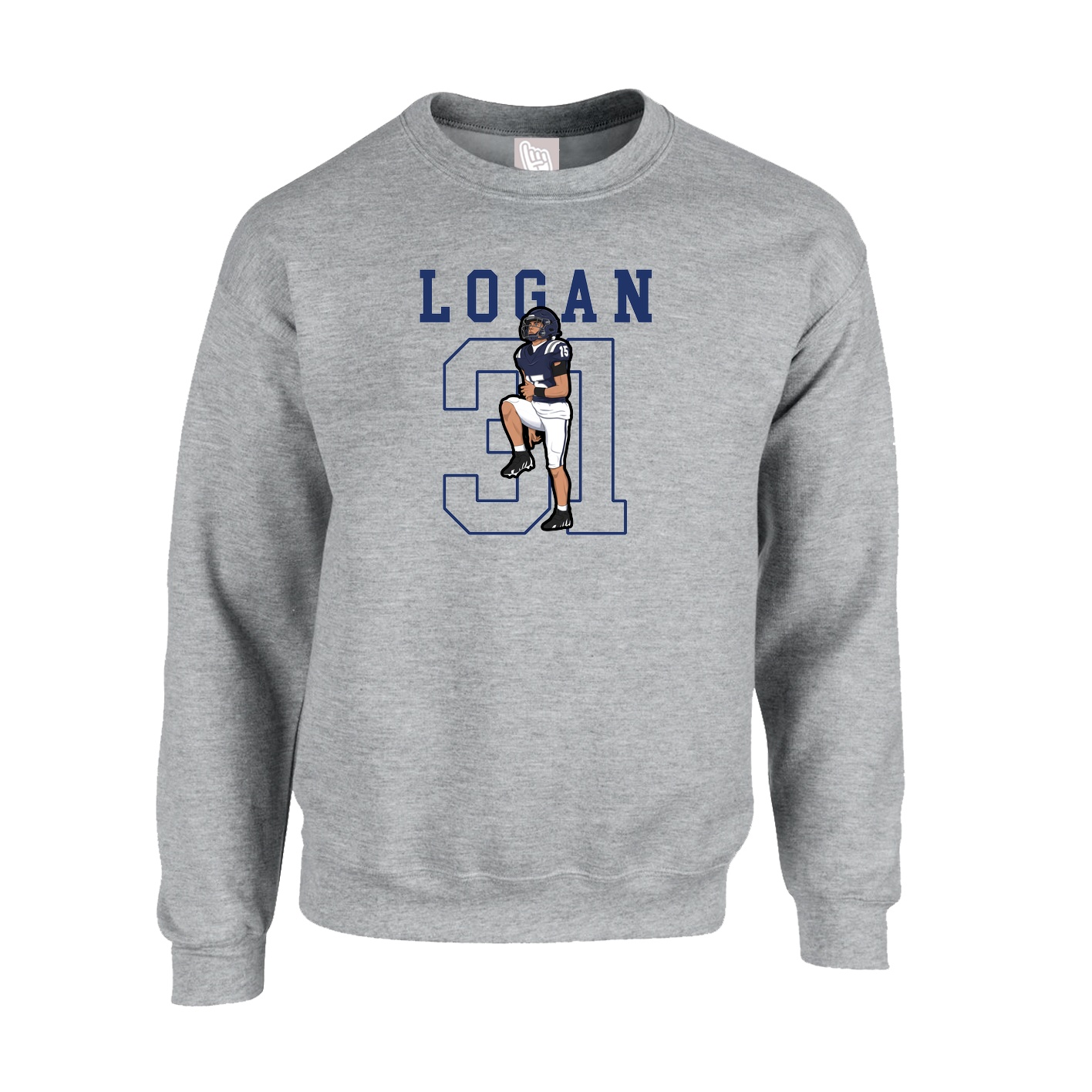 Fleece Crew — Shirsey in Grey