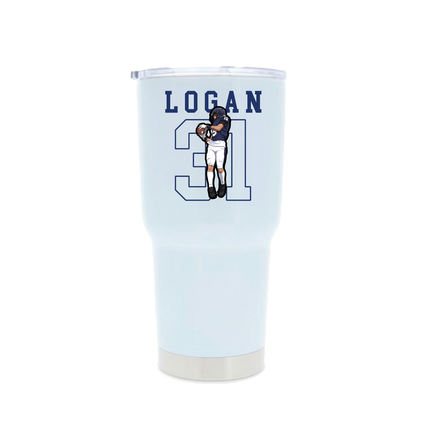 30oz Stainless Steel Tumbler — Shirsey in White