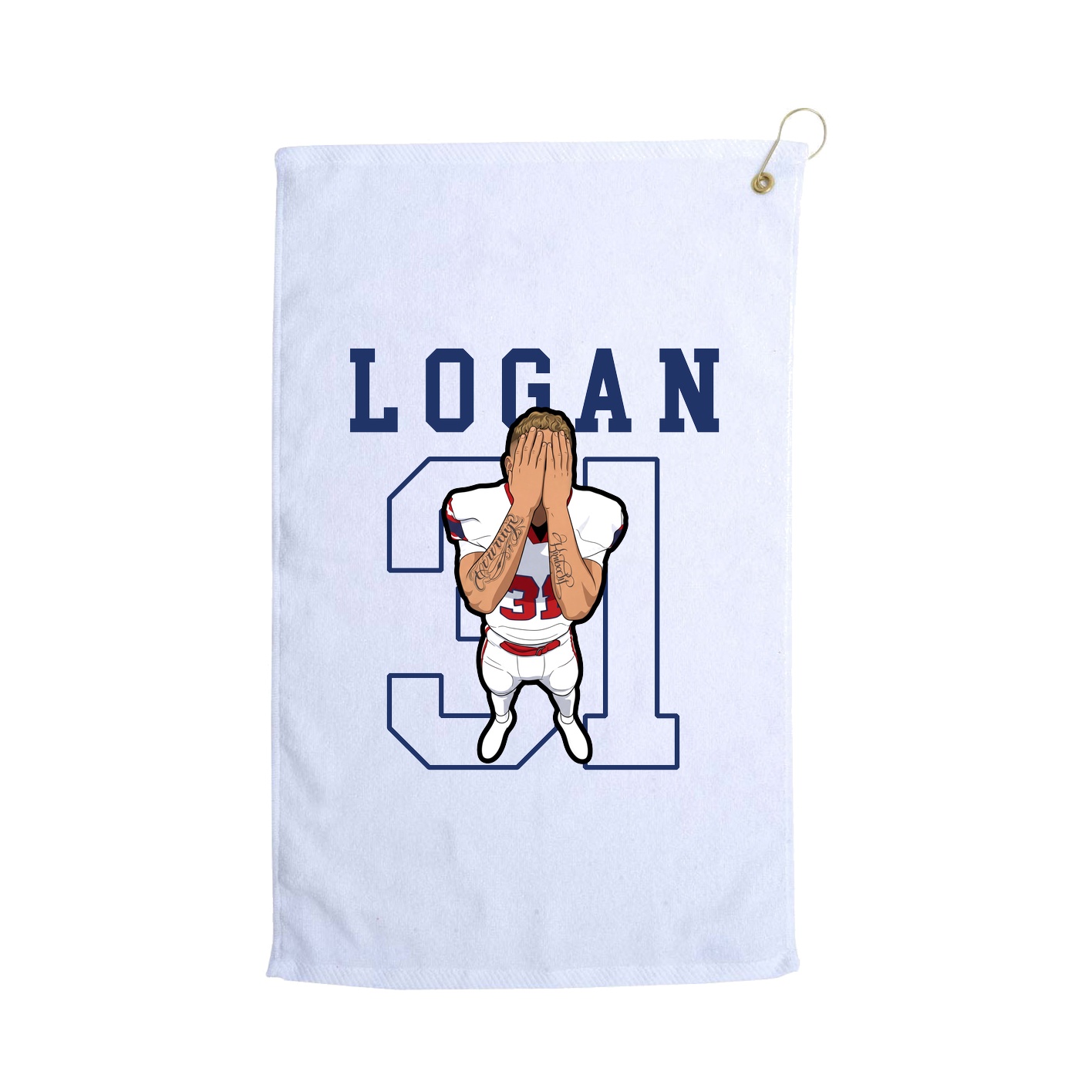 Golf Towel — Shirsey in White