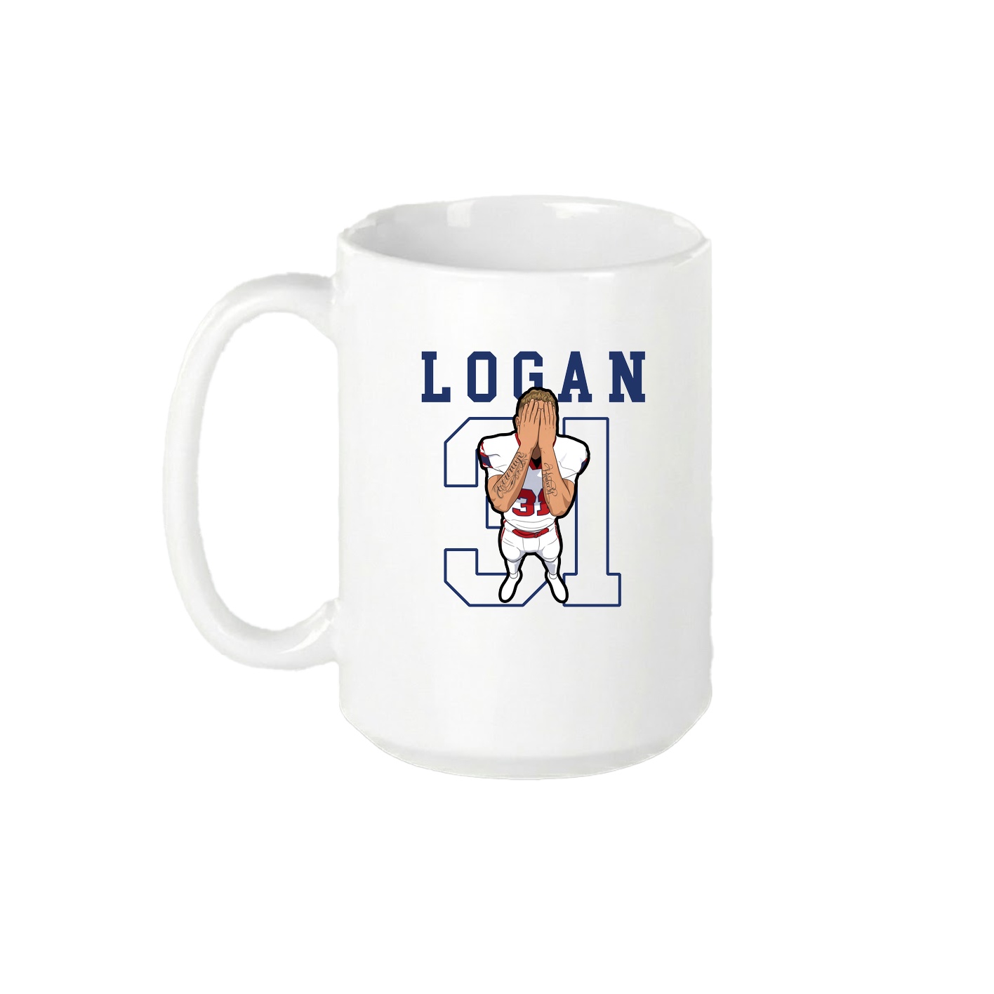 15oz Coffee Mug — Shirsey in White