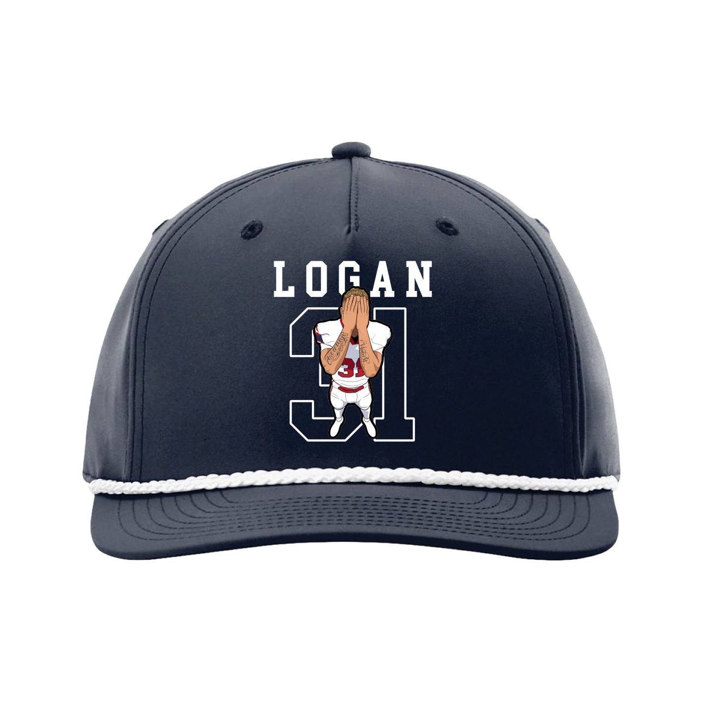 Five-Panel Classic Rope Cap — Shirsey in Navy