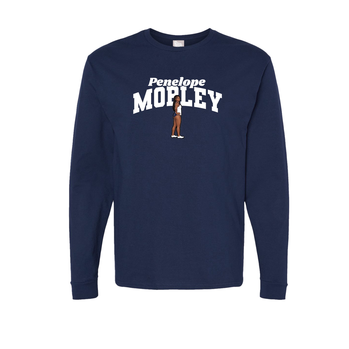 Long Sleeve Tee — Signature Arch in Navy