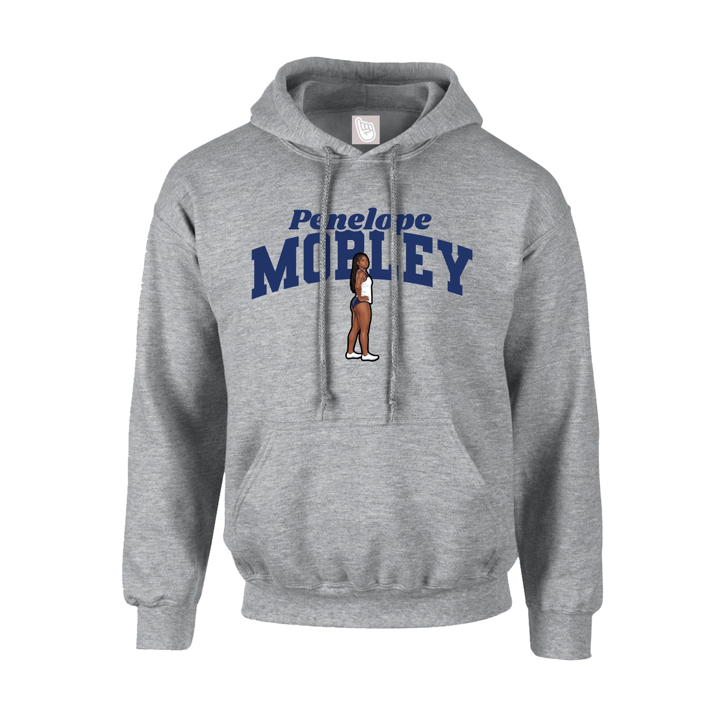 Youth Hoodie — Signature Arch in Grey