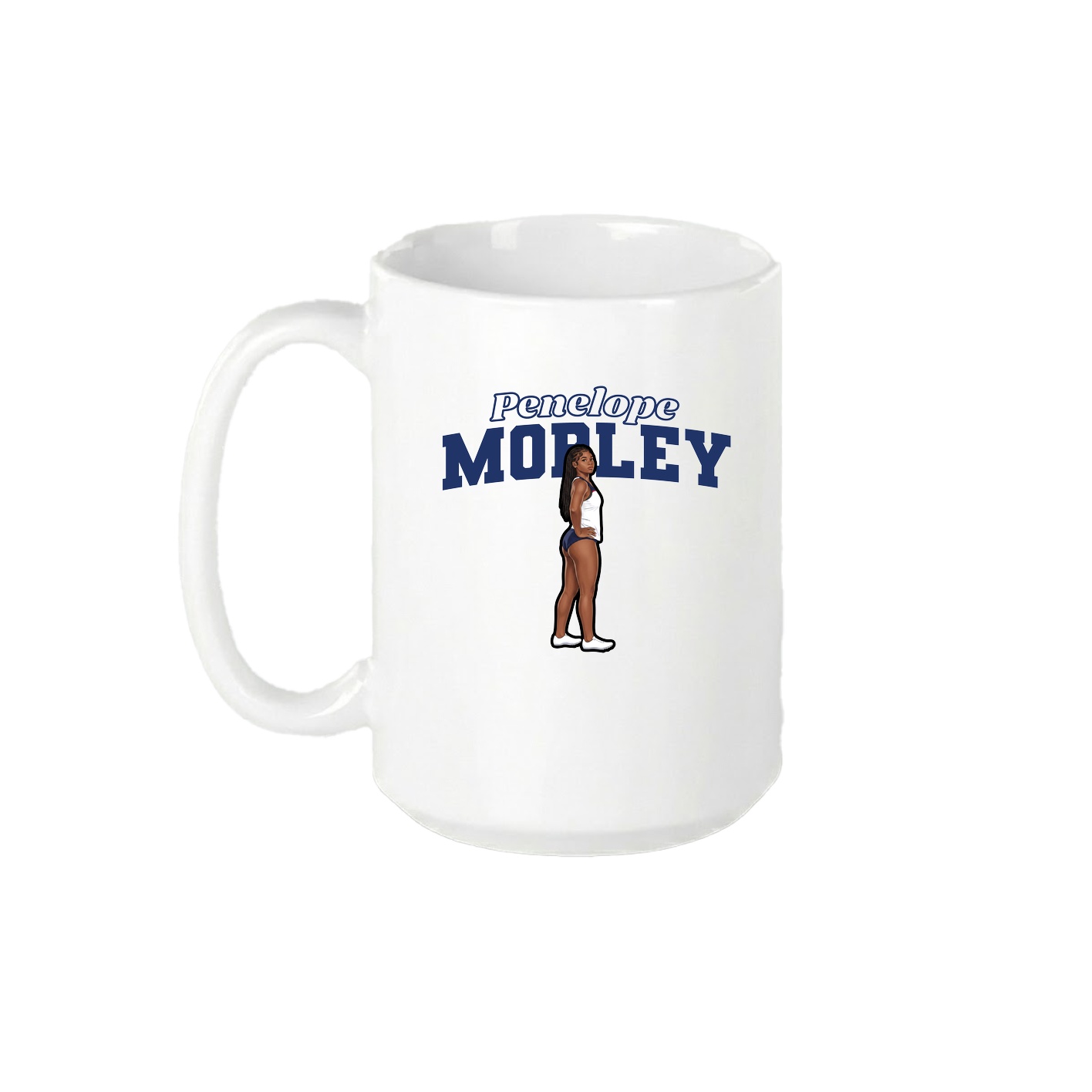15oz Coffee Mug — Name Arch in White