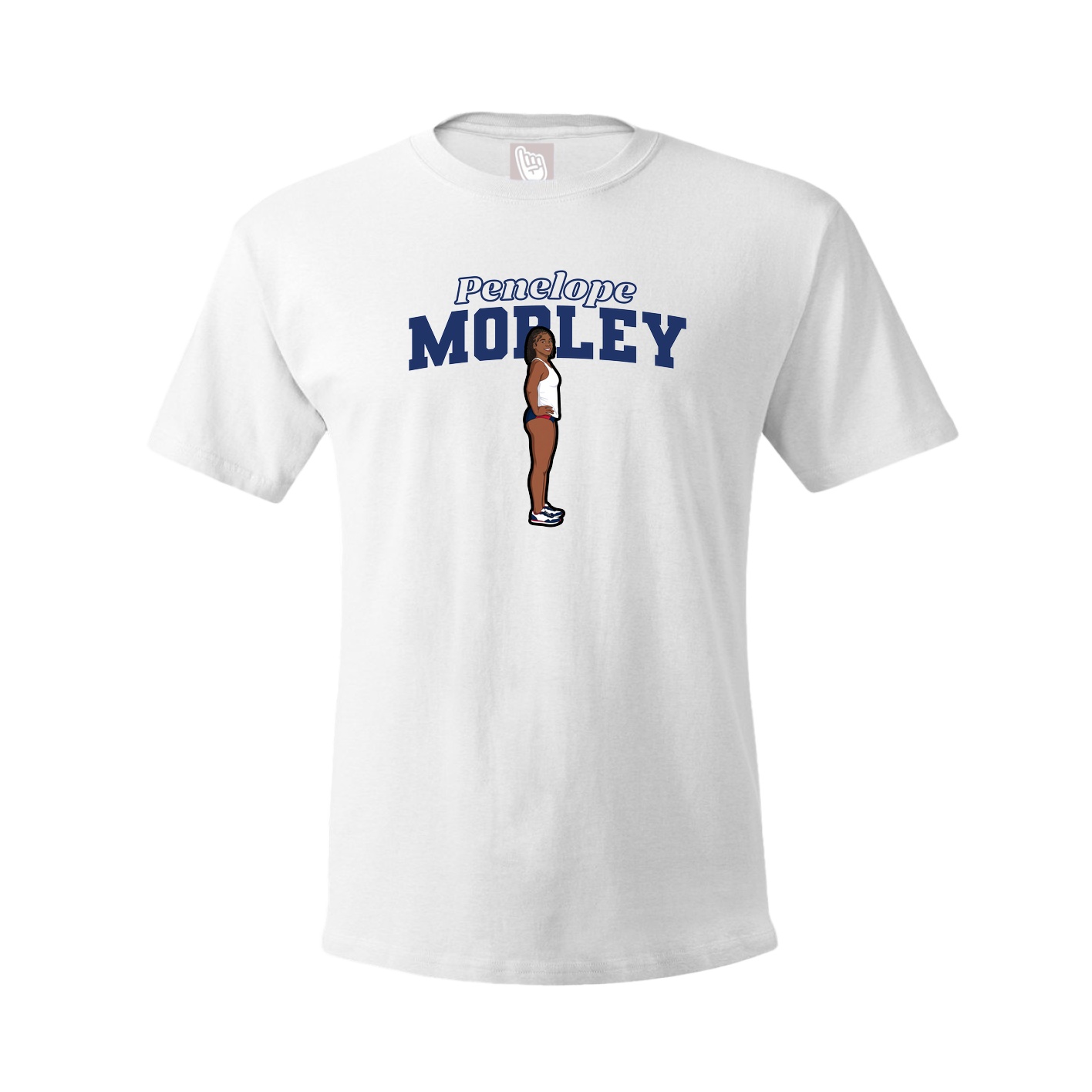 Youth Tee — Name Arch in White