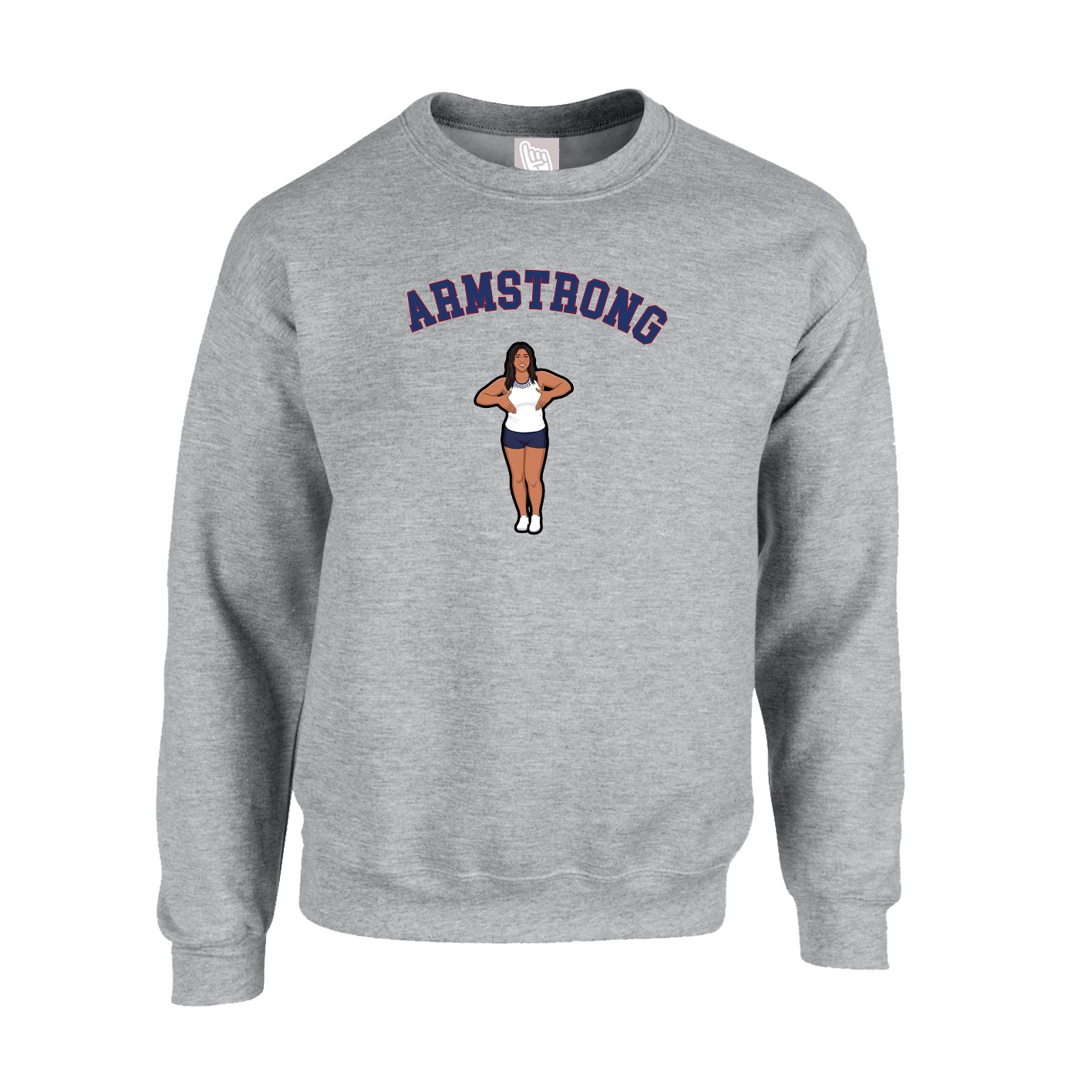 Fleece Crew — Shirsey Arch in Grey