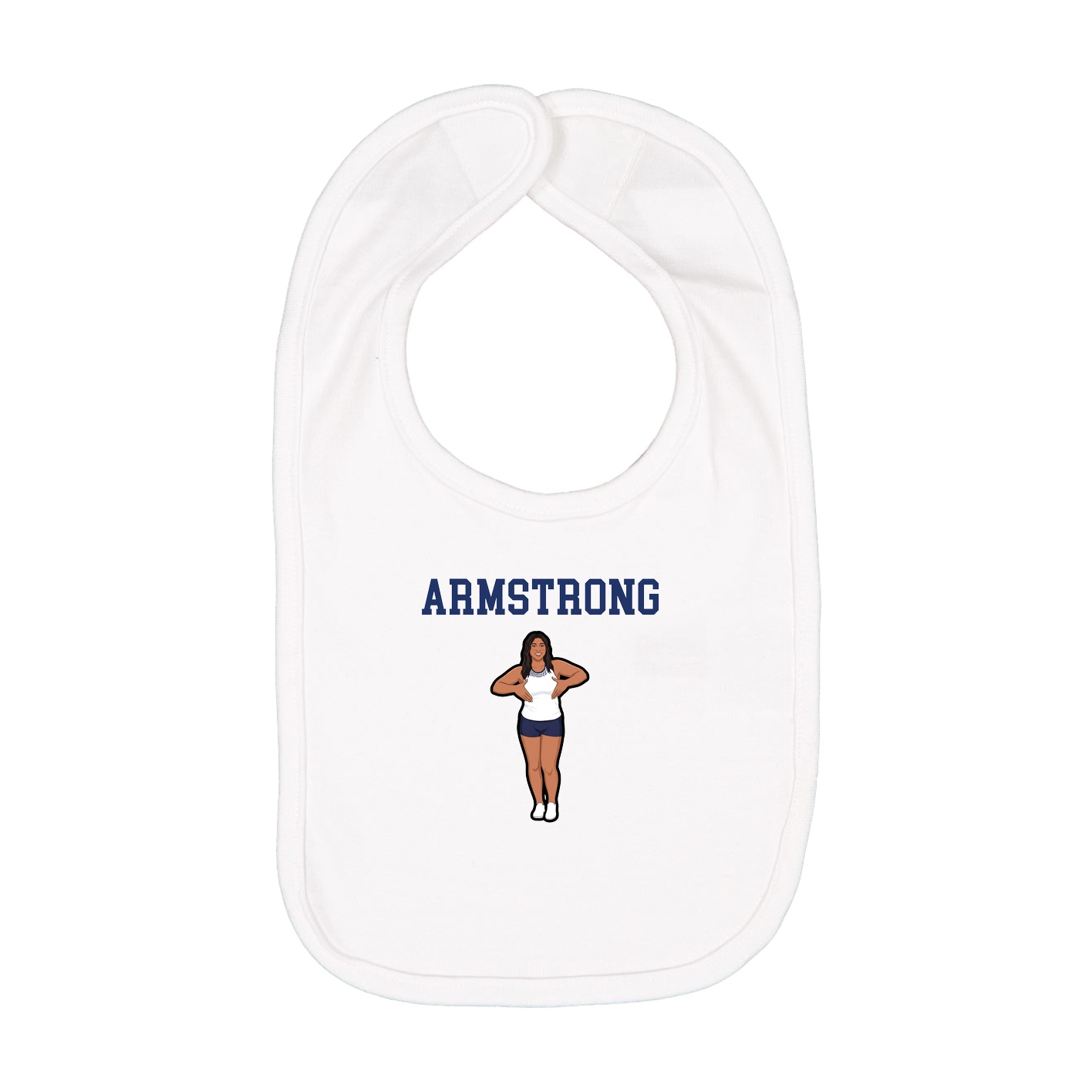 Infant Bib — Shirsey in White