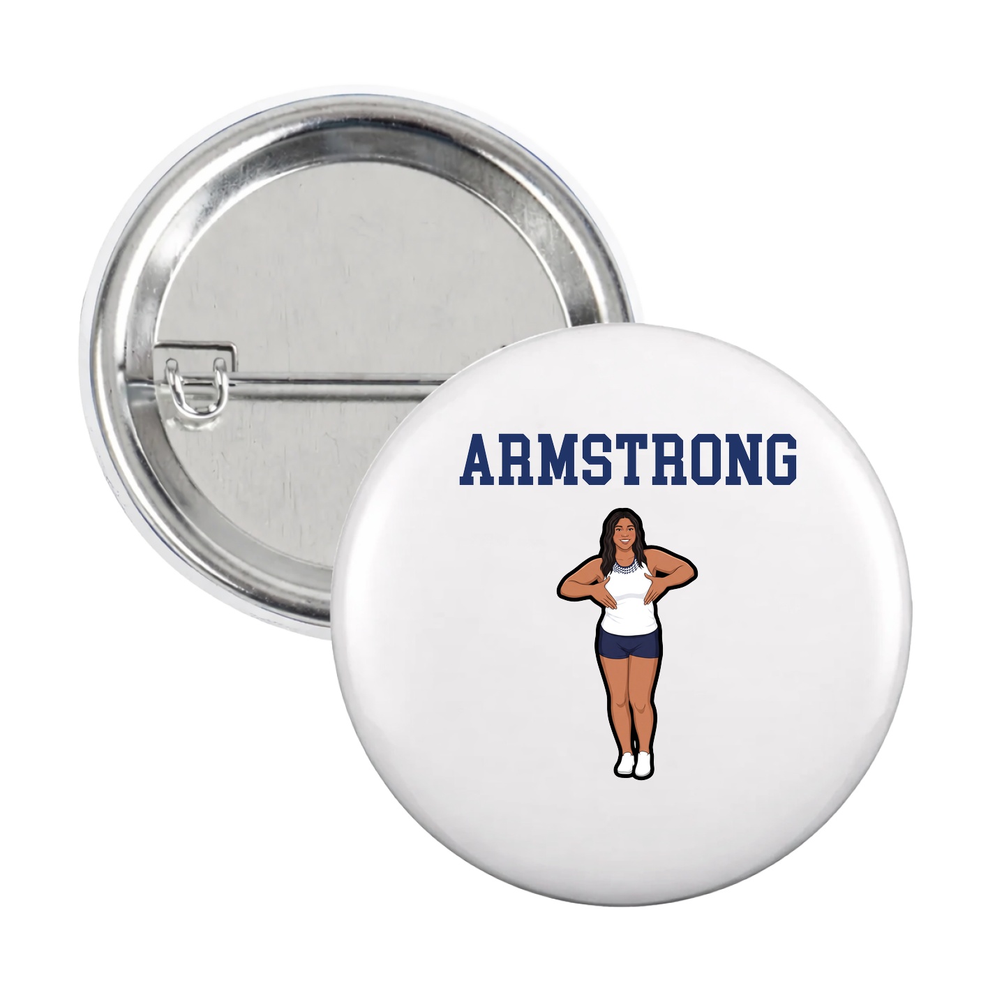 Game Day Button — Shirsey in White