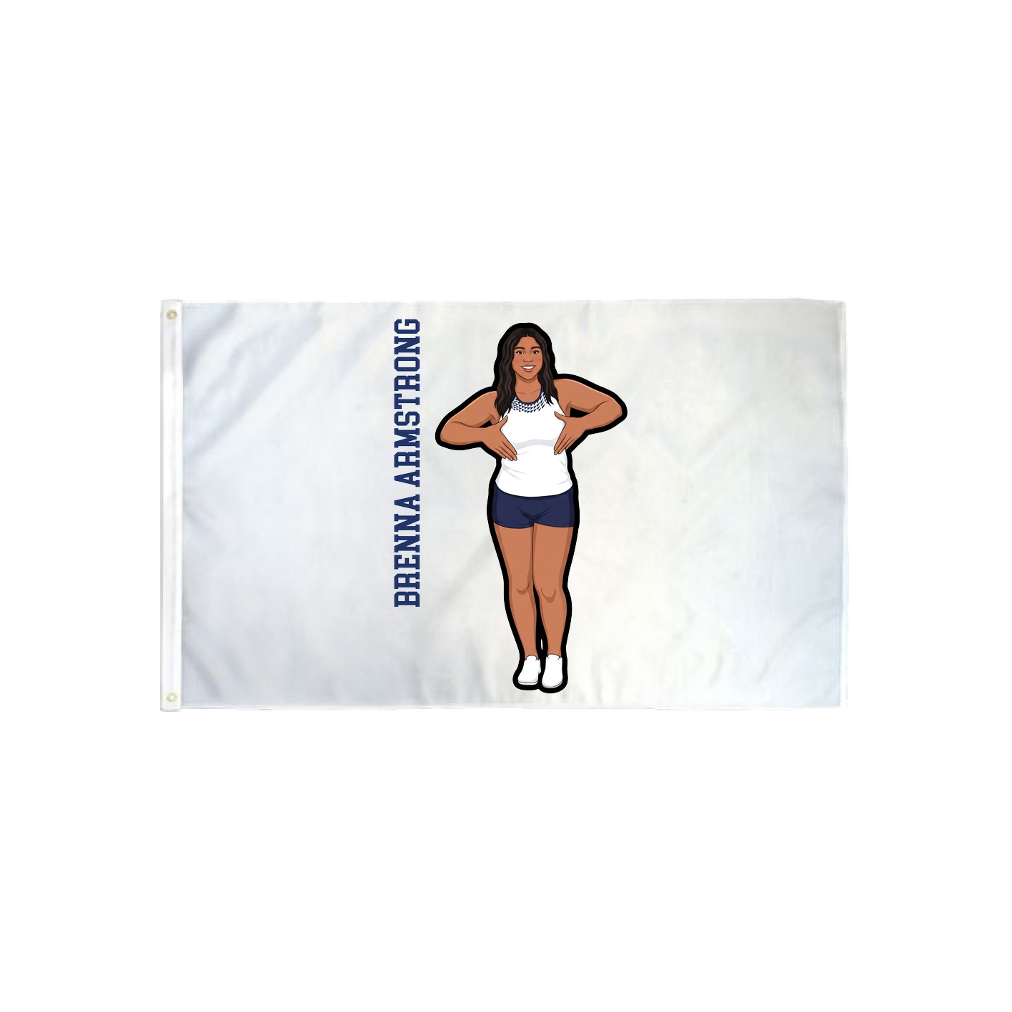3x5 Flag — Name Vertical in Classic
