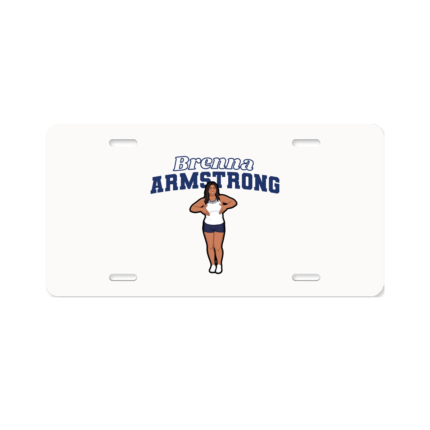 License Plate — Name Arch in Classic