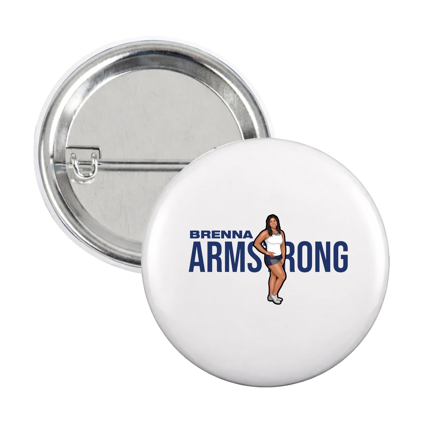 Game Day Button — Player Name in White