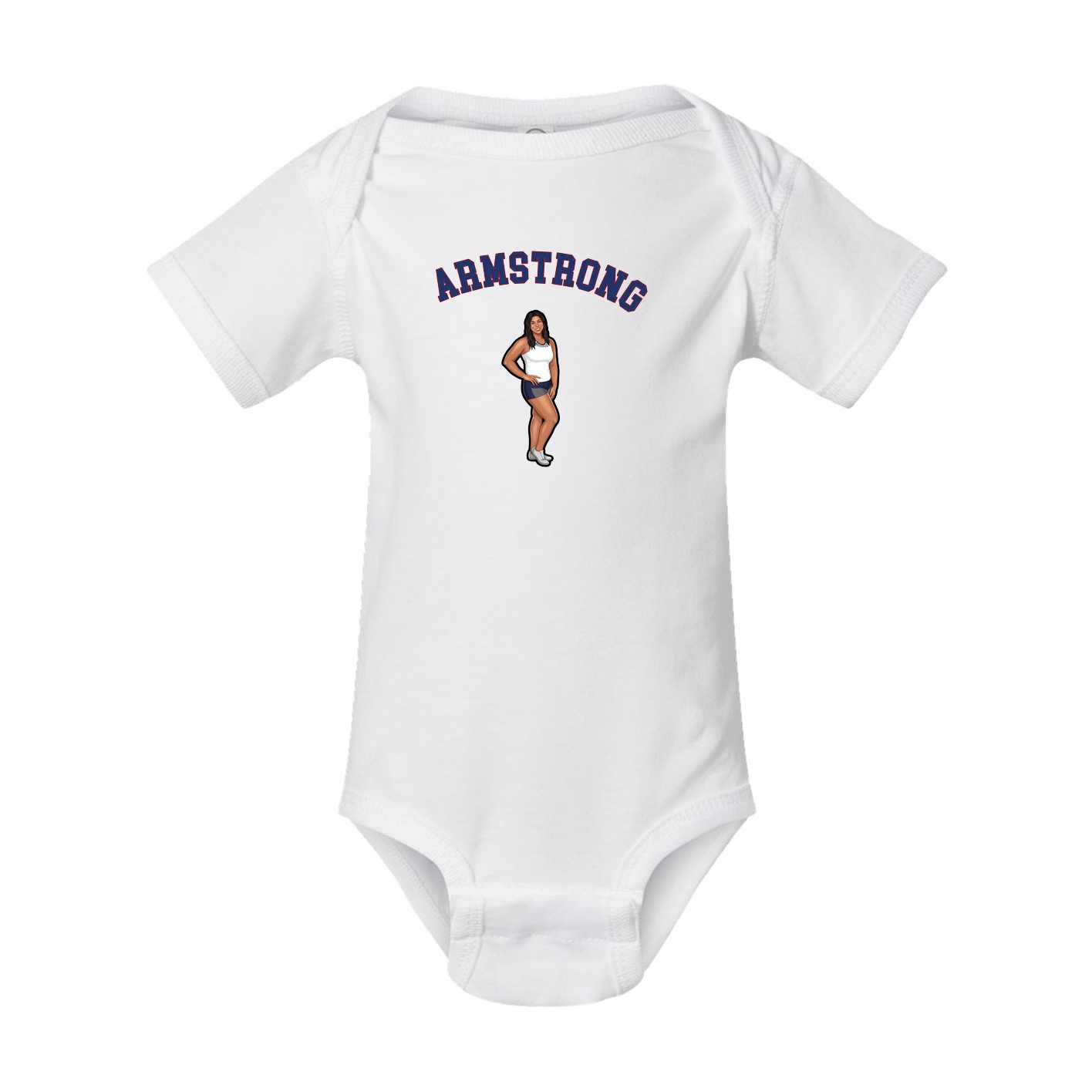 Baby Onesie — Shirsey Arch in White