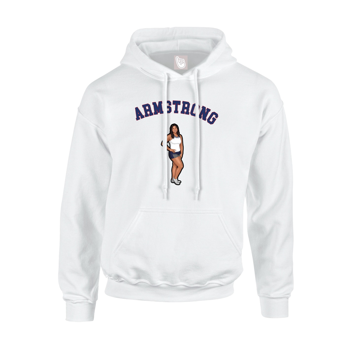 Hoodie — Shirsey Arch in White