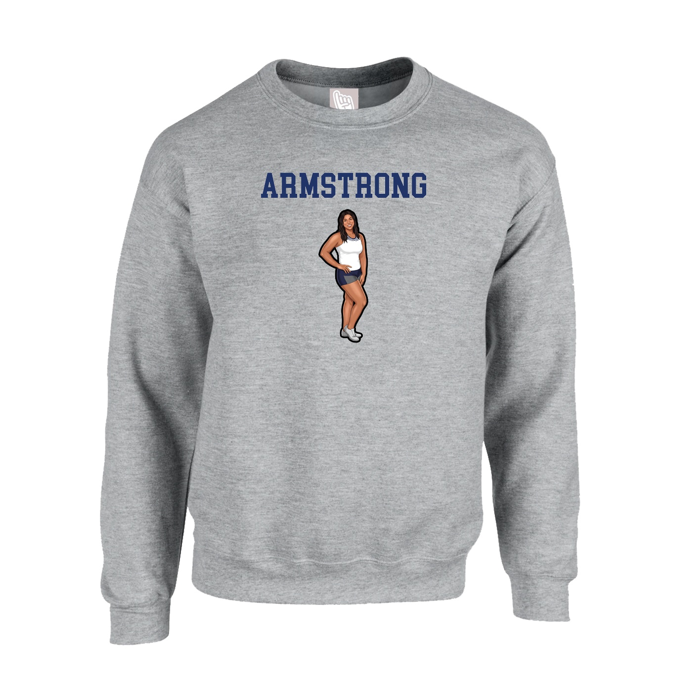 Fleece Crew — Shirsey in Grey