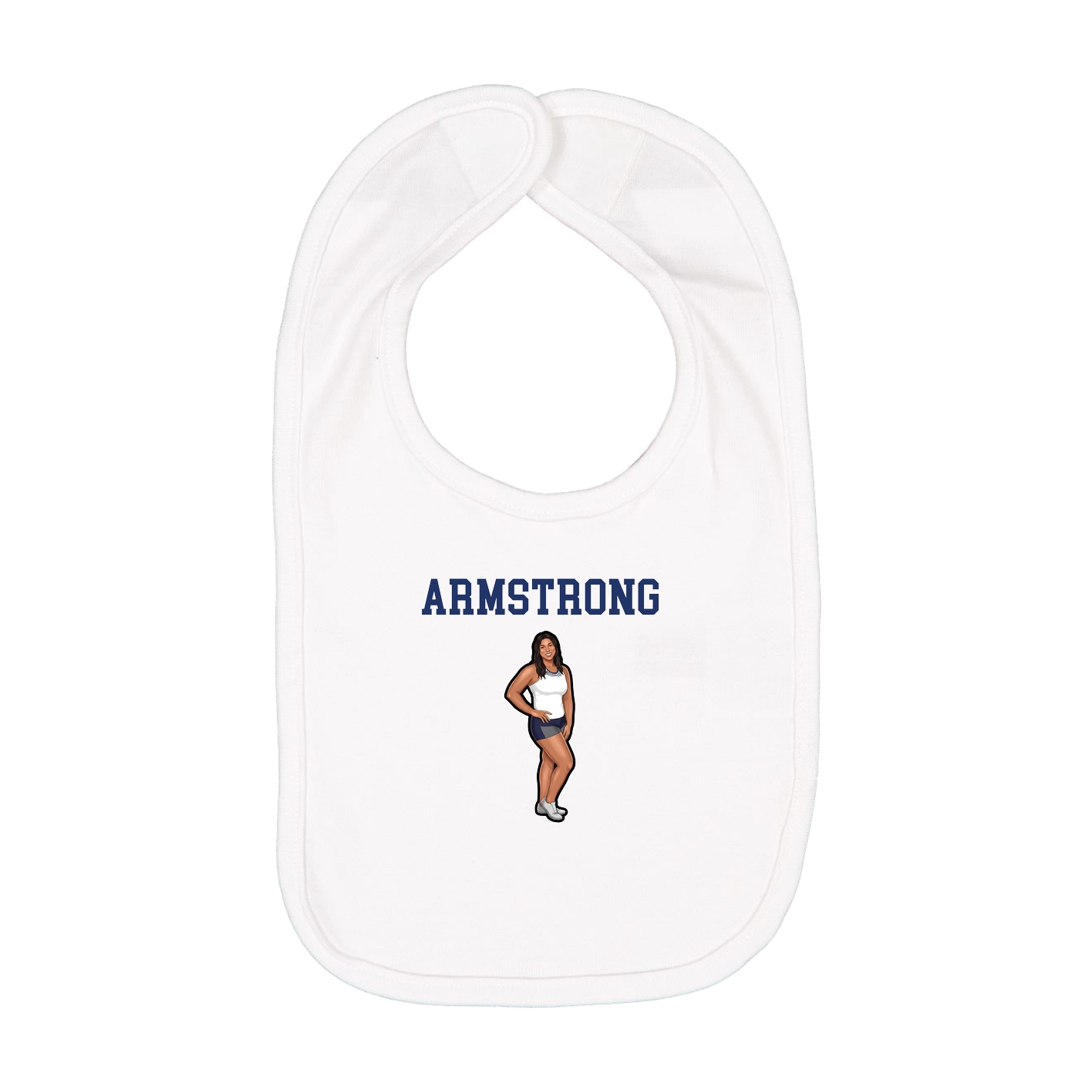 Infant Bib — Shirsey in White