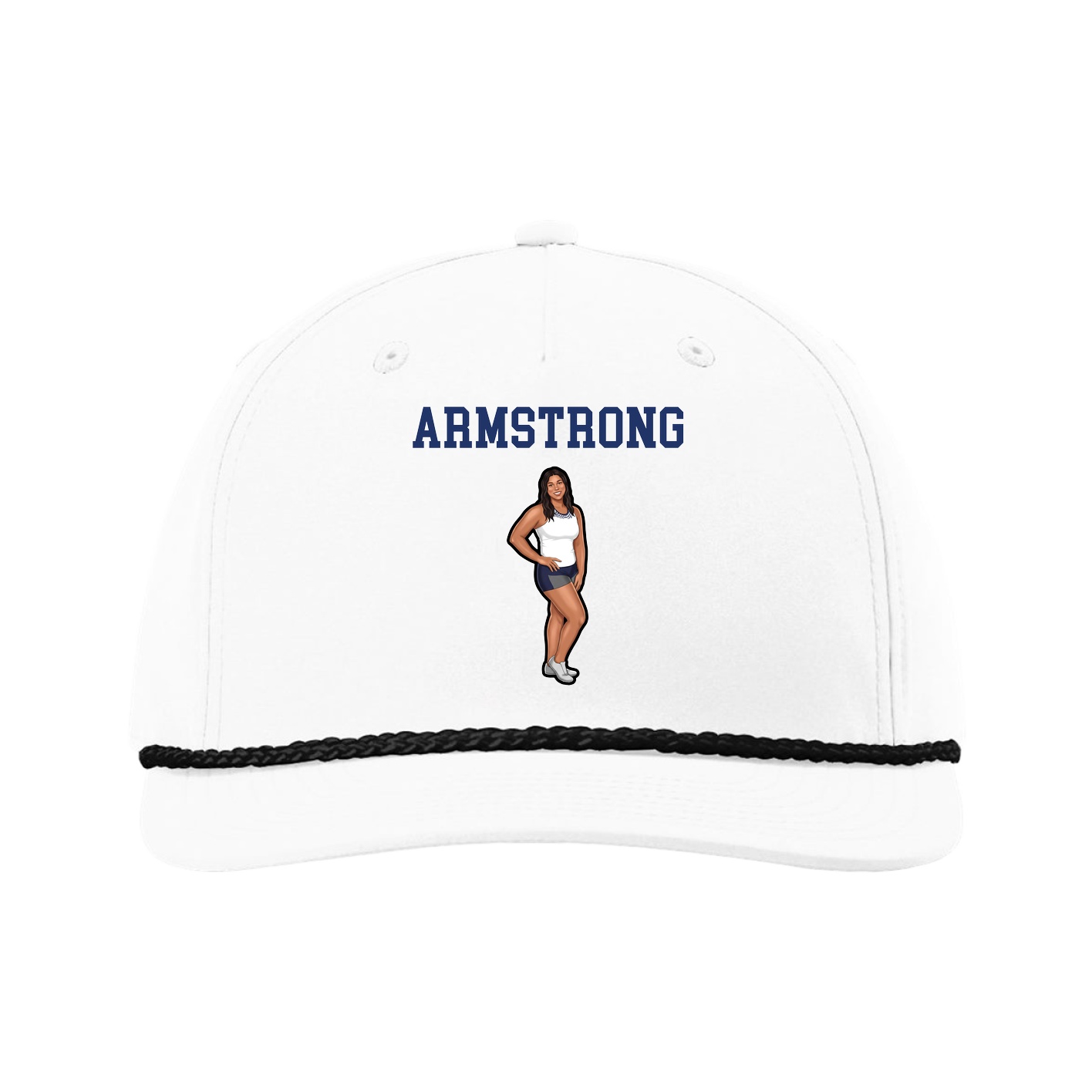 Five-Panel Classic Rope Cap — Shirsey in White