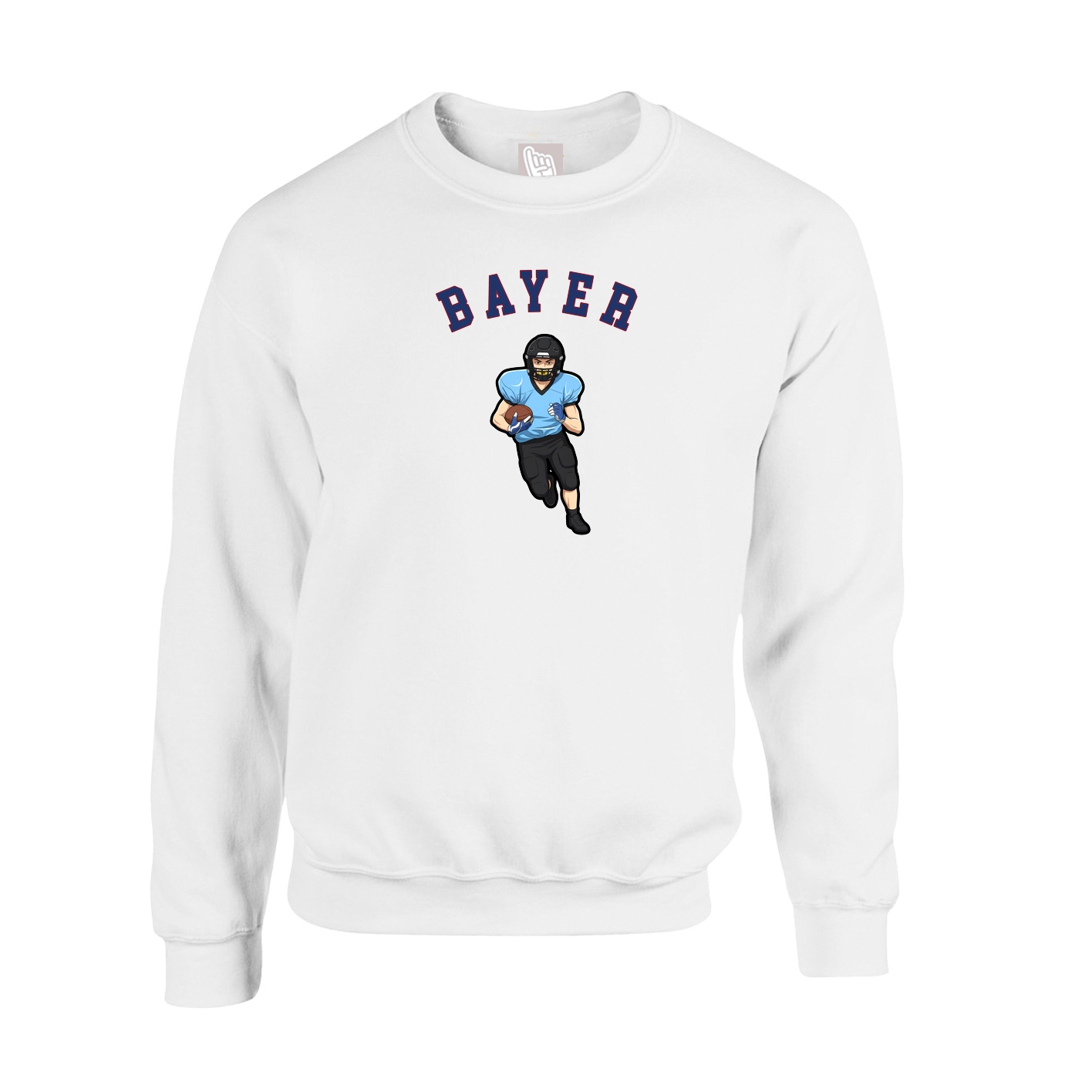 Fleece Crew — Shirsey Arch in White