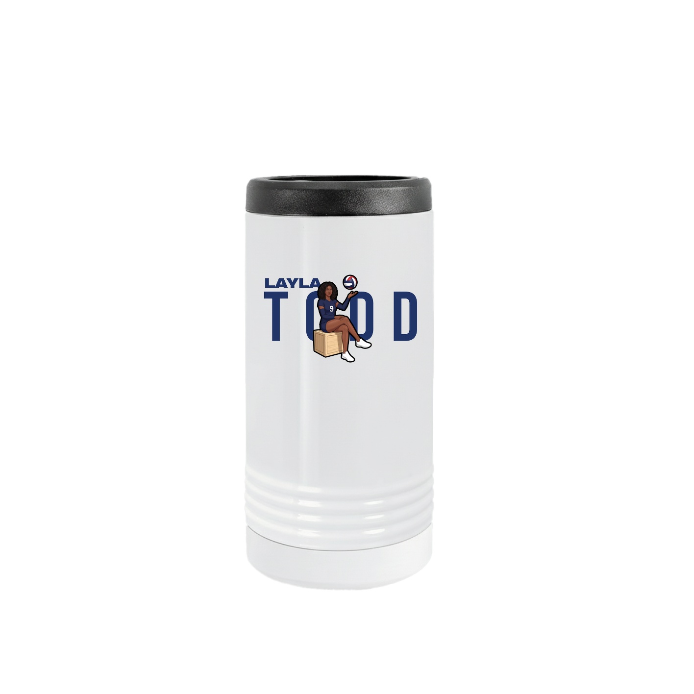 Slim Beverage Holder — Player Name in White