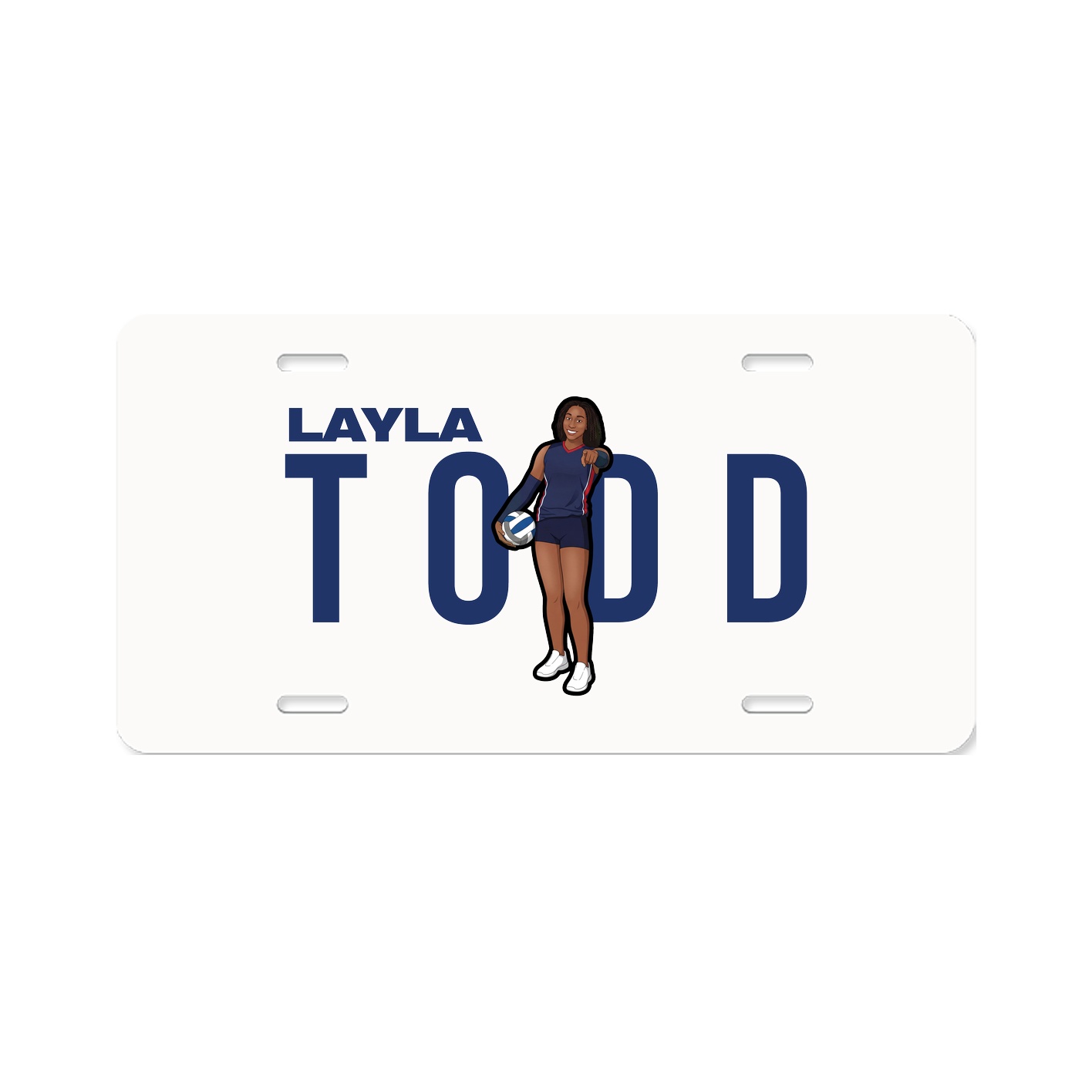 License Plate — Player Name in Classic