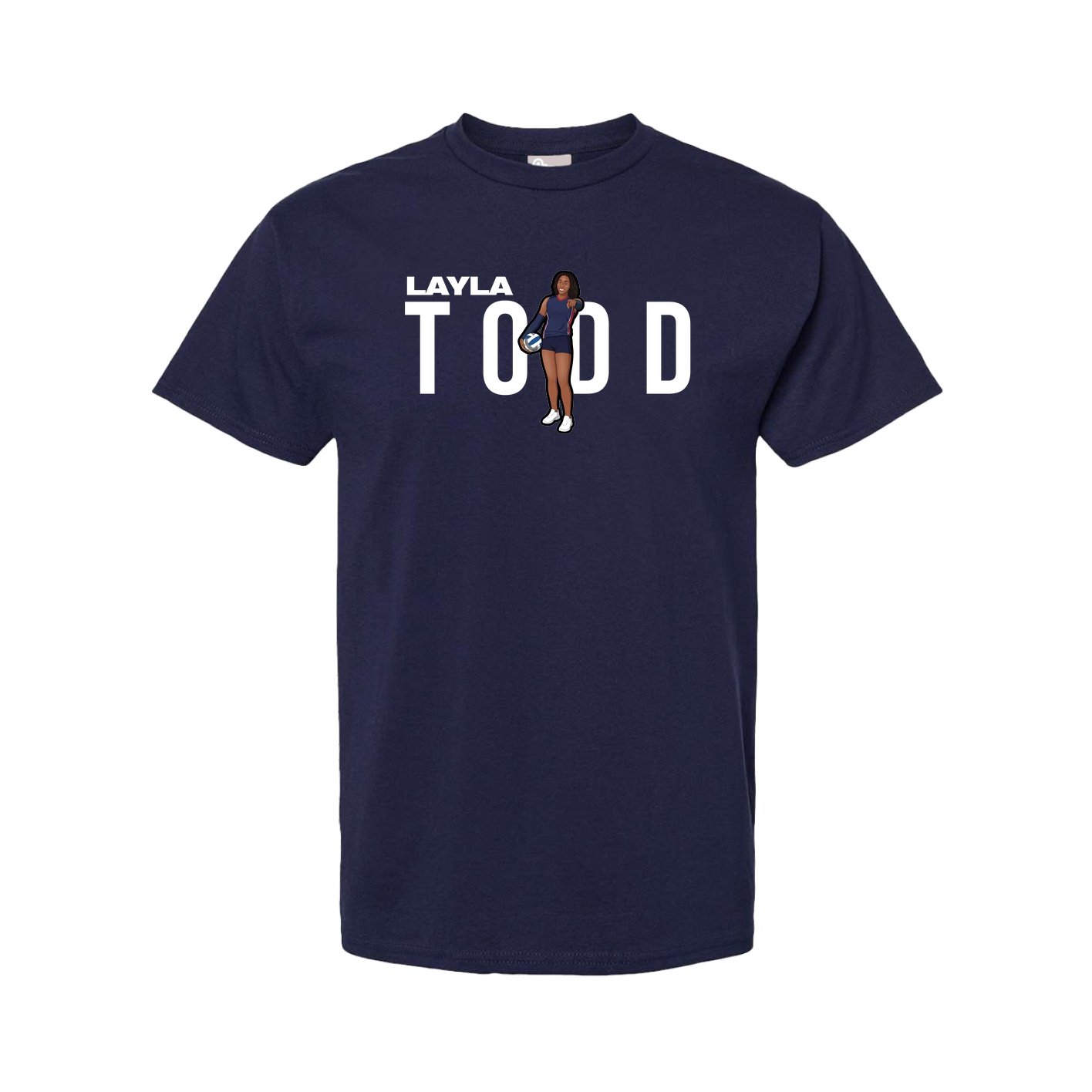 Tee — Player Name in Navy