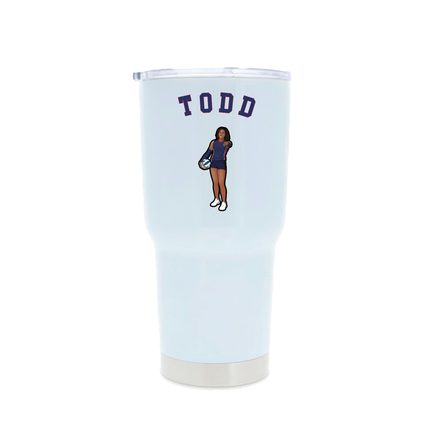 30oz Stainless Steel Tumbler — Shirsey Arch in White