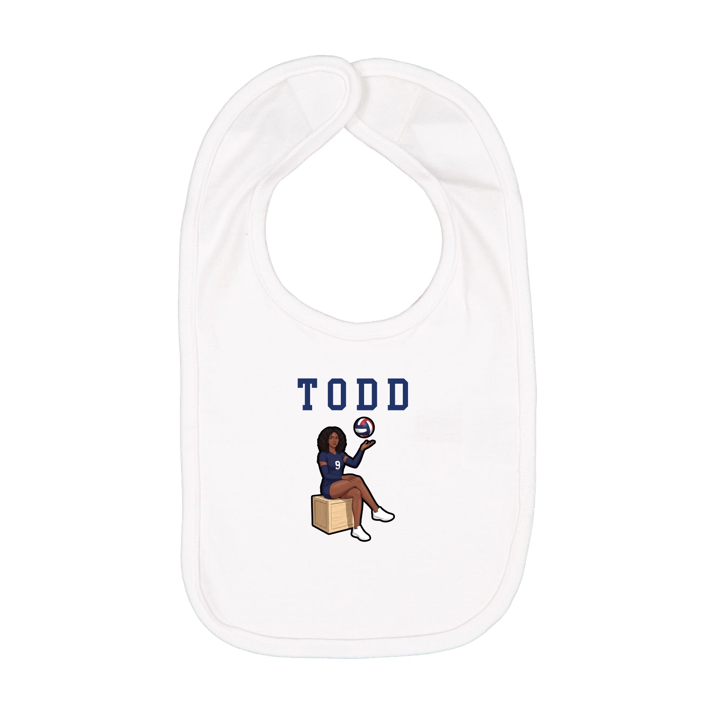 Infant Bib — Shirsey in White