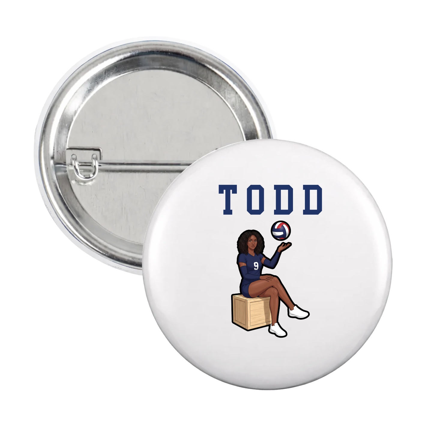 Game Day Button — Shirsey in White