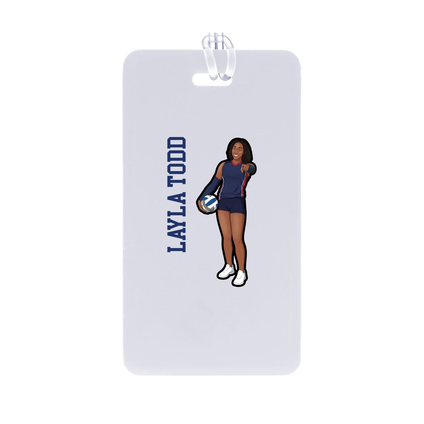 Bag Tag — Name Vertical in Classic
