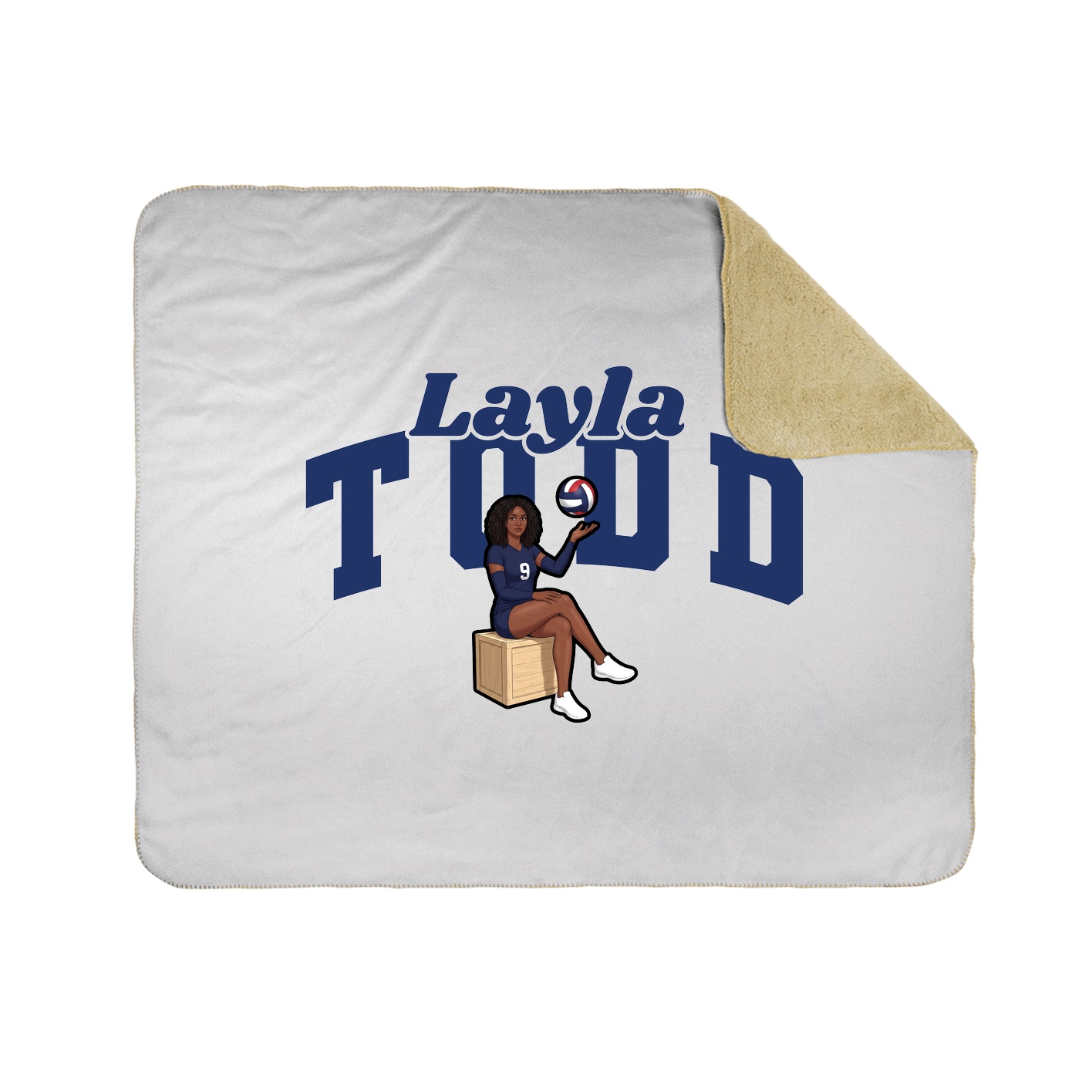 Throw Blanket — Signature Arch in White