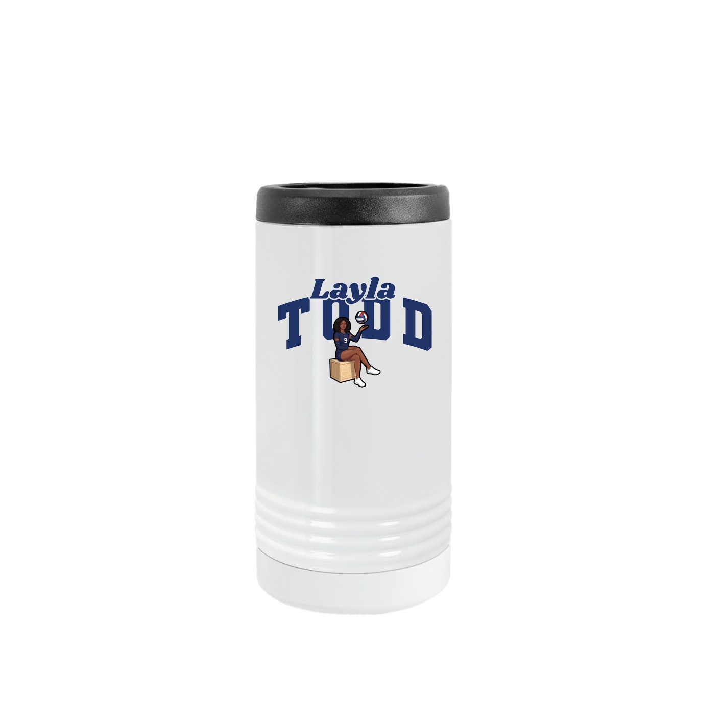 Slim Beverage Holder — Signature Arch in White