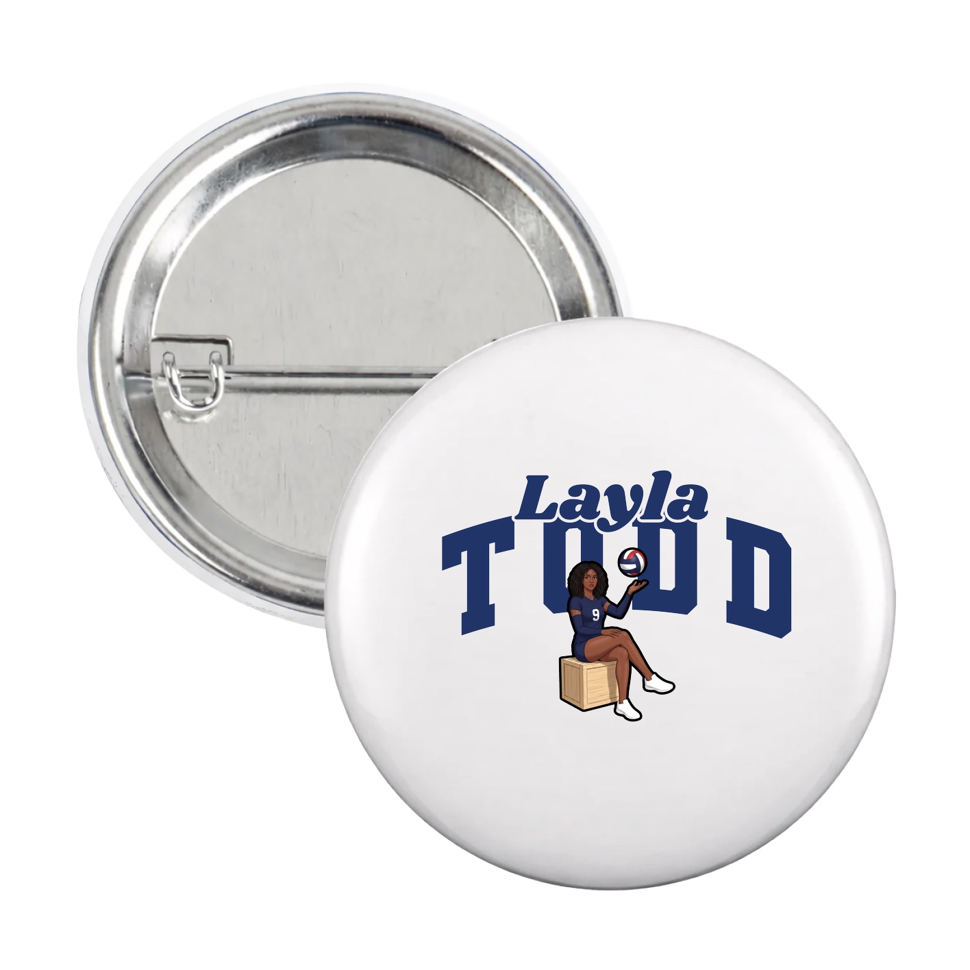 Game Day Button — Signature Arch in White