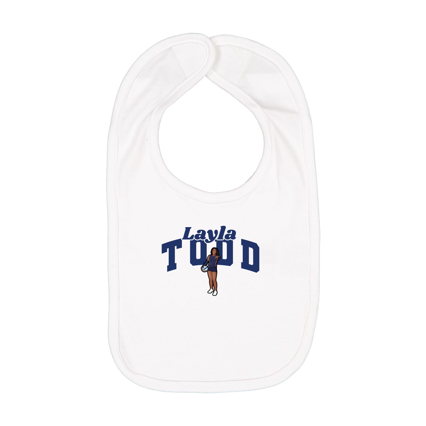 Infant Bib — Signature Arch in White