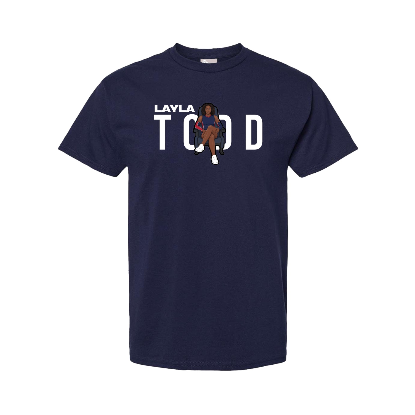 Youth Tee — Player Name in Navy