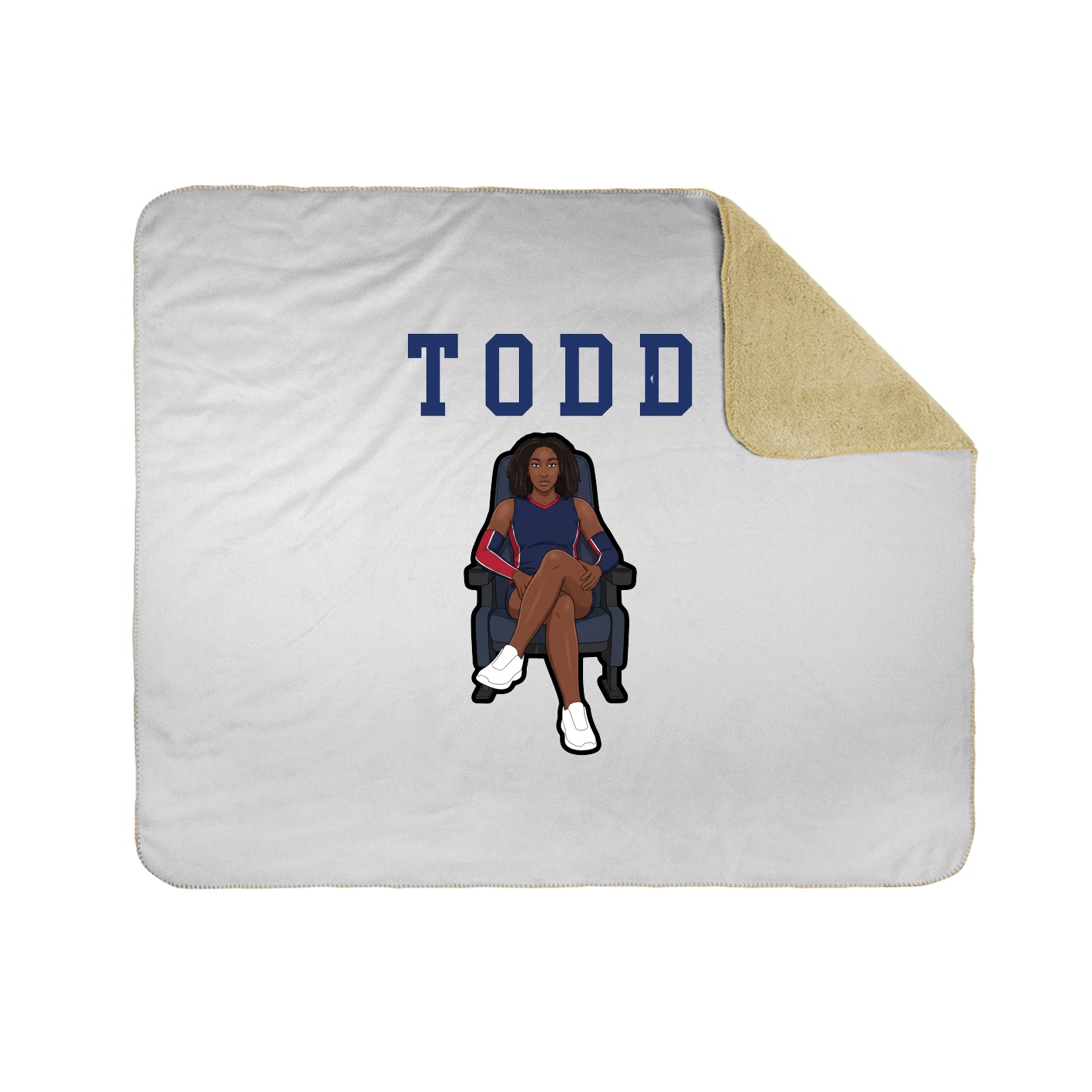 Throw Blanket — Shirsey in White