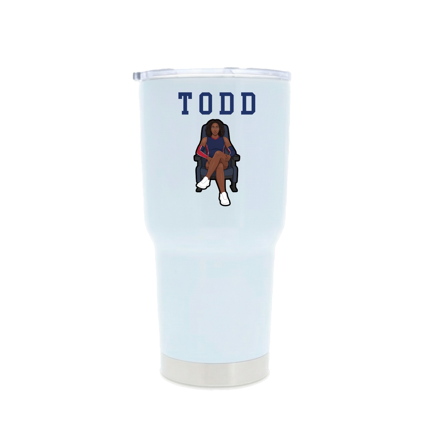30oz Stainless Steel Tumbler — Shirsey in White