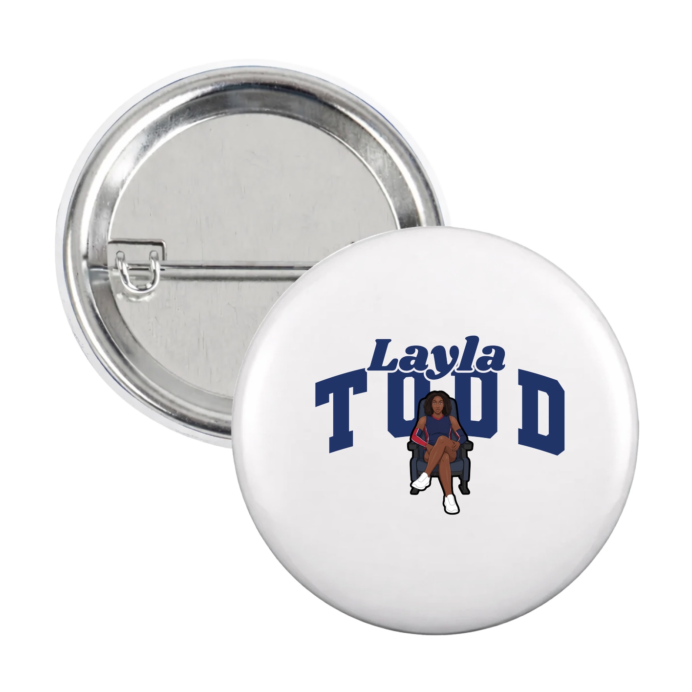 Game Day Button — Signature Arch in White