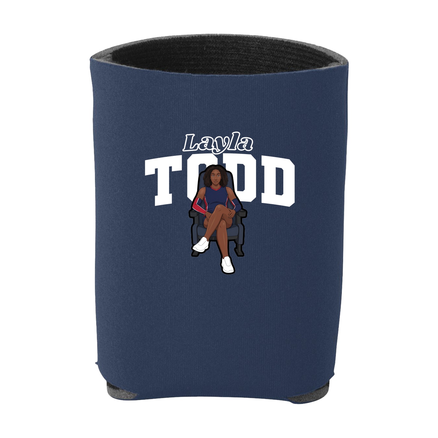 Can Holder — Name Arch in Navy