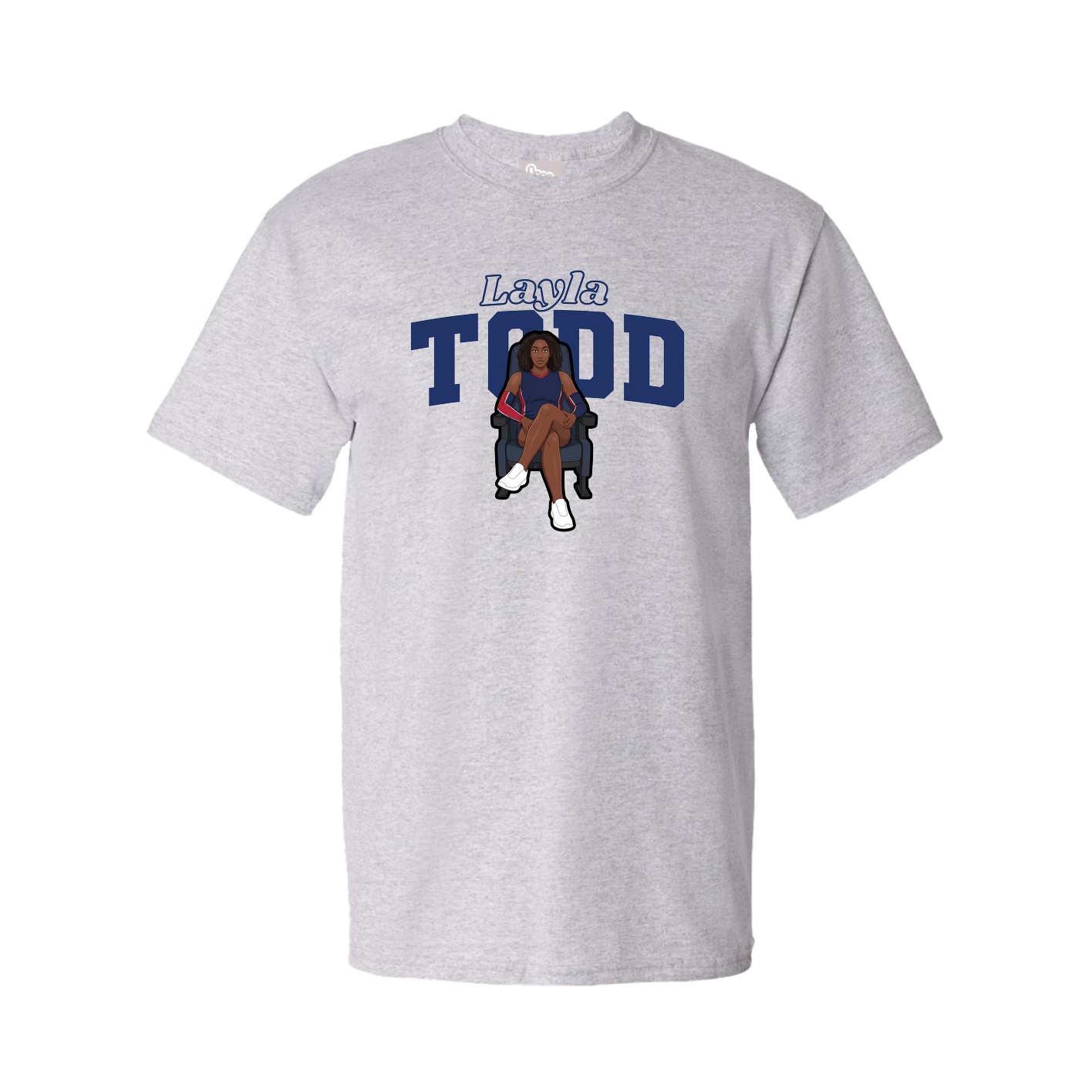 Tee — Name Arch in Grey