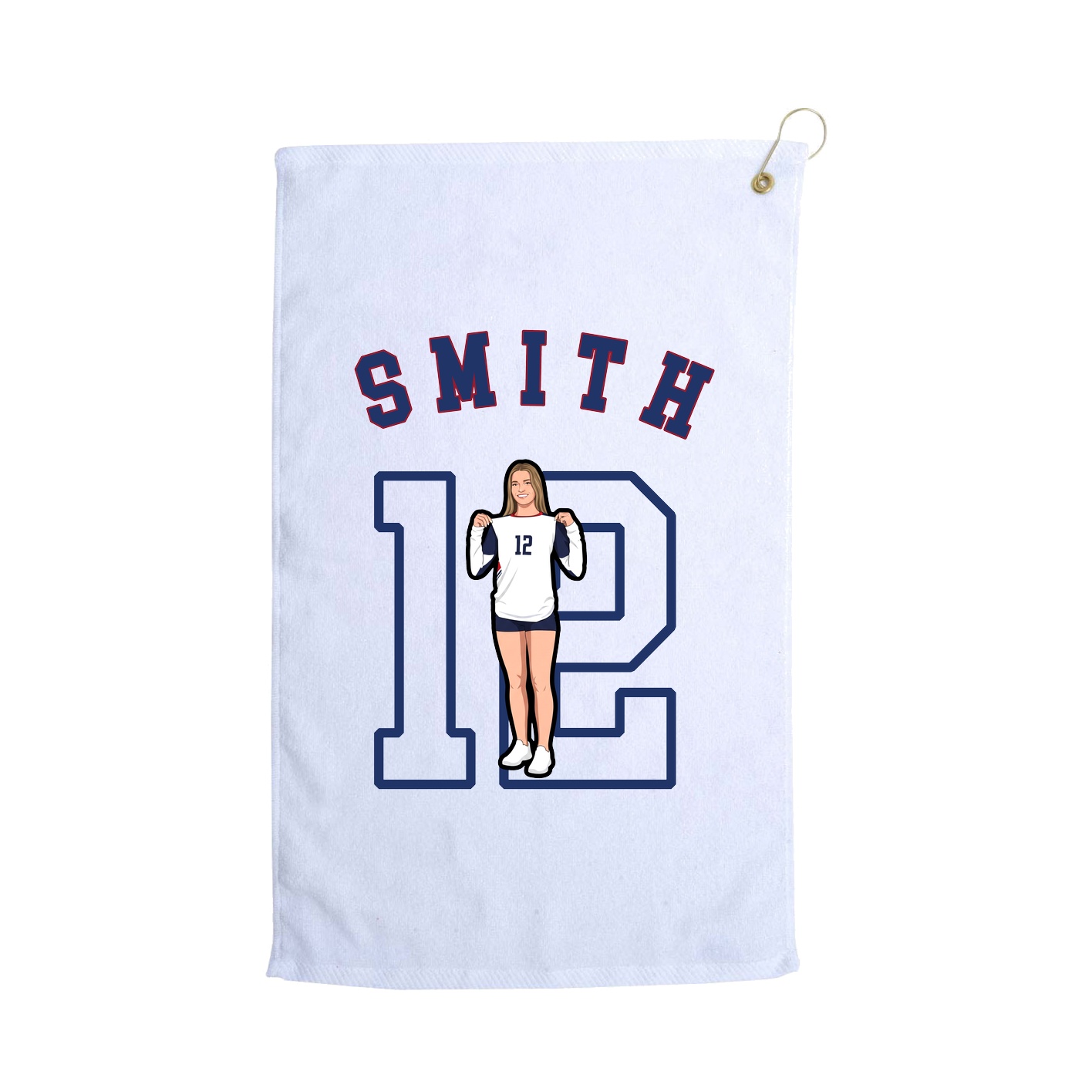 Golf Towel — Shirsey Arch in White