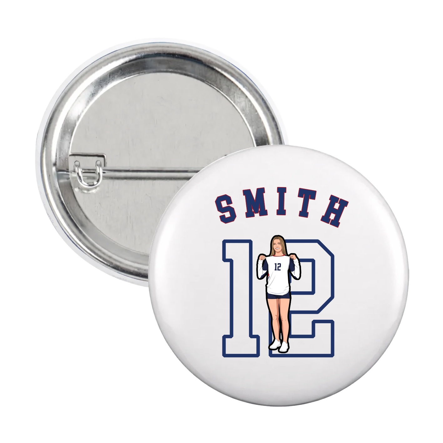 Game Day Button — Shirsey Arch in White