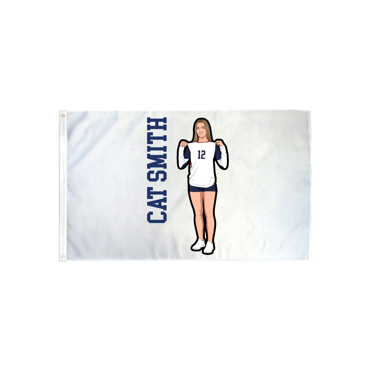 3x5 Flag — Name Vertical in Classic