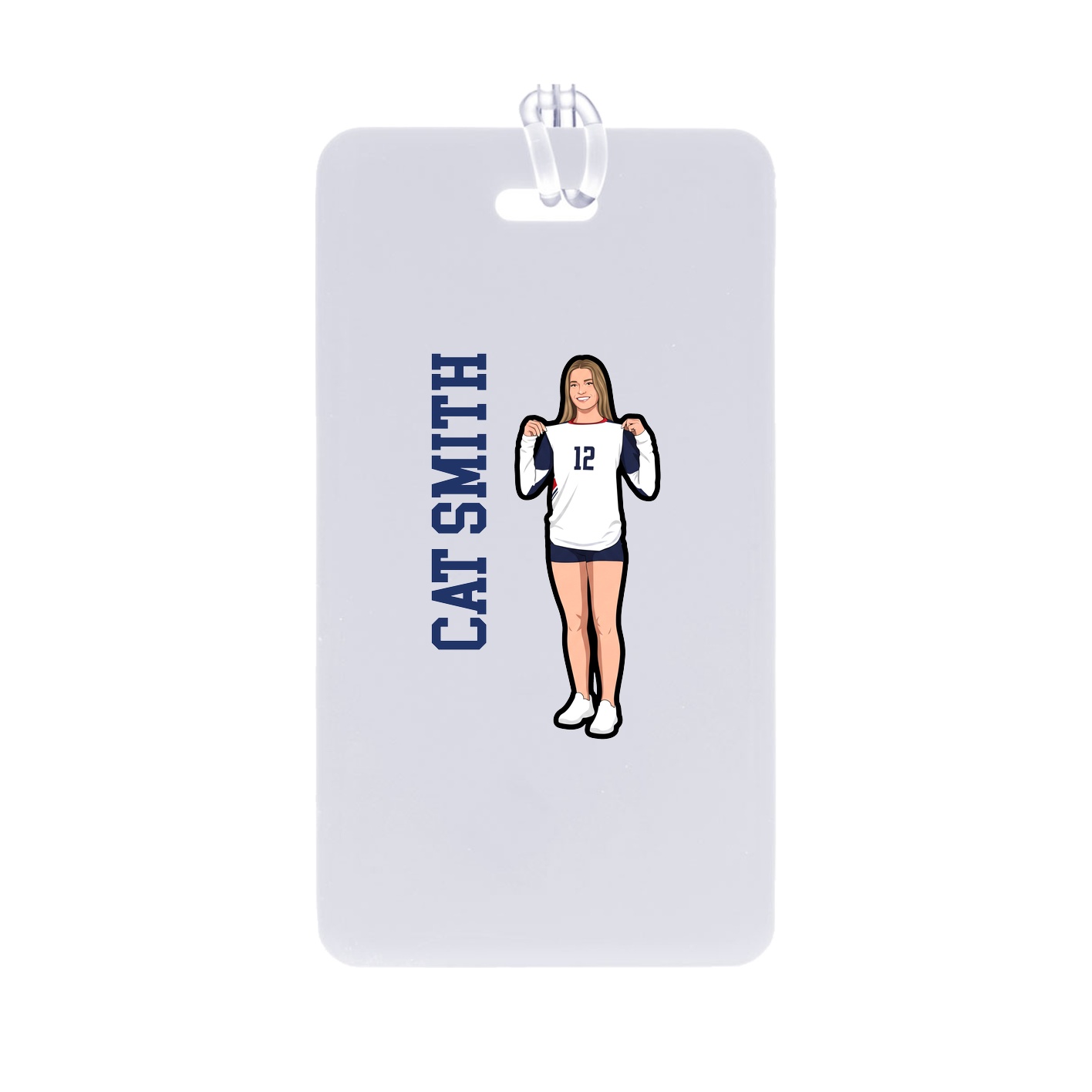 Bag Tag — Name Vertical in Classic