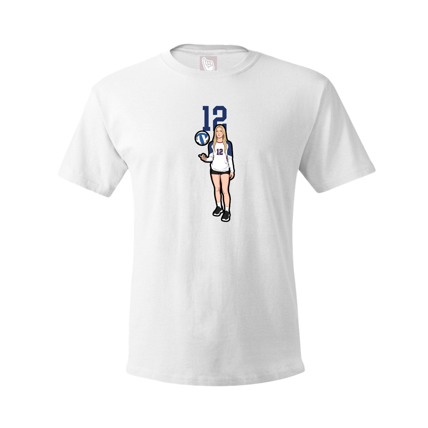 Tee — Number Top in White