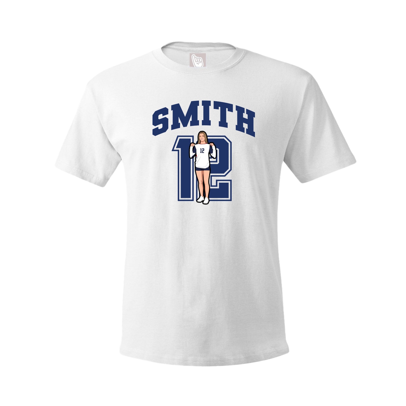Tee — Number in White