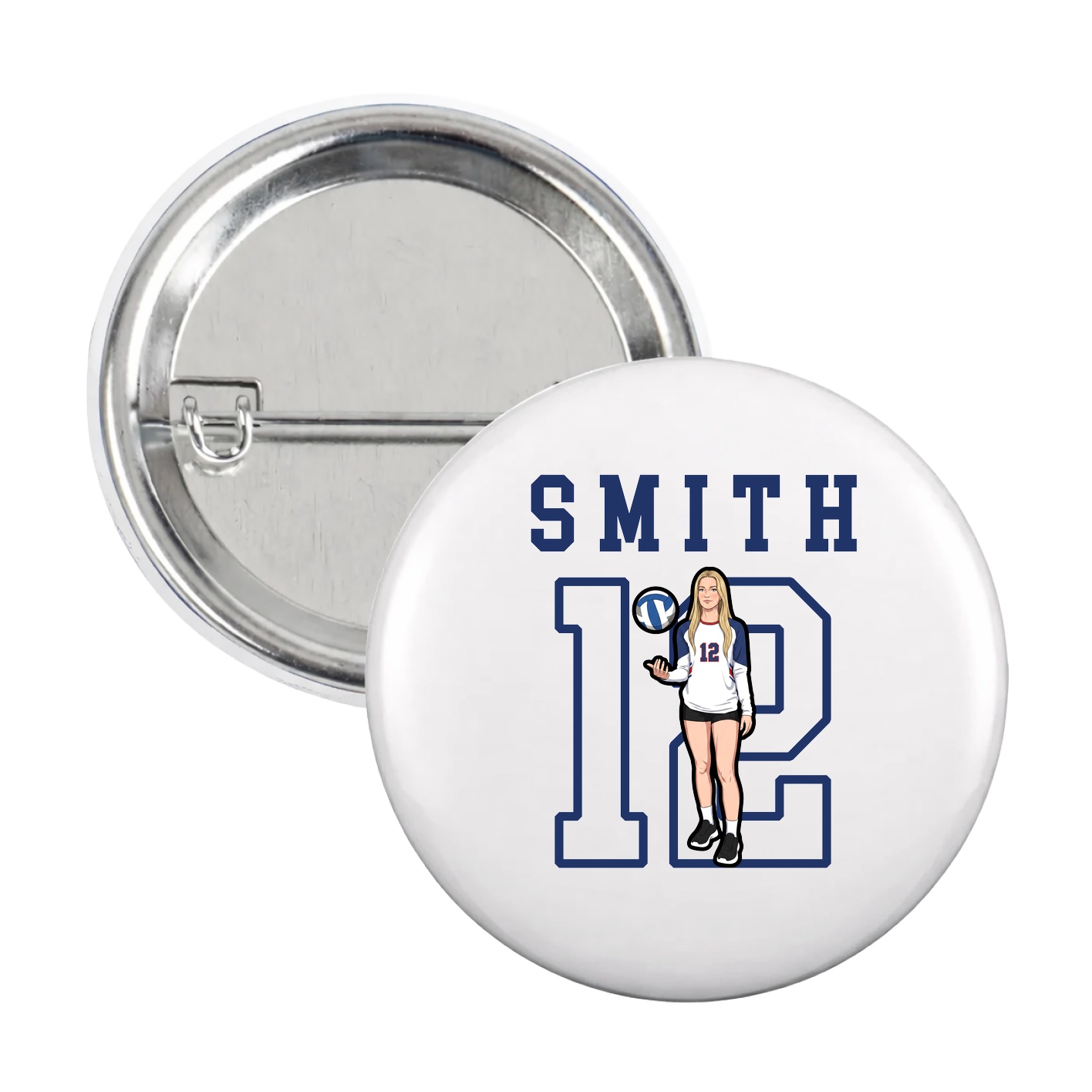 Game Day Button — Shirsey in White
