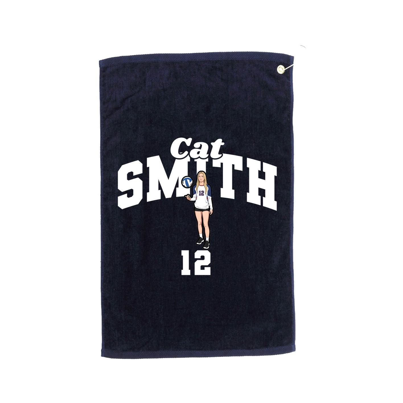 Golf Towel — Signature Arch in Navy
