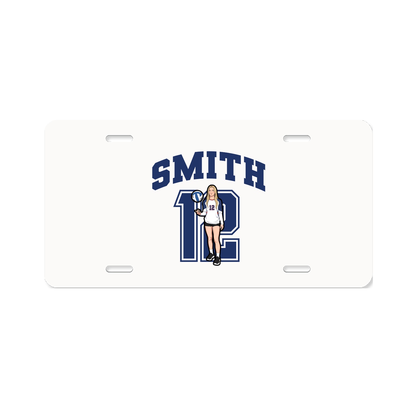 License Plate — Number in Classic
